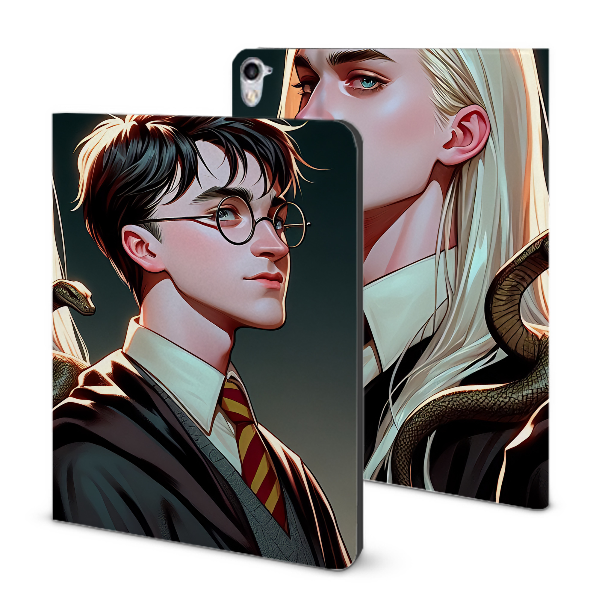 （画像用） Harry Potter ハリー・ポッターシリーズ IPad ケース ブック型 PUレザー TPU 耐衝撃 軽量 薄型 ペン収納なし 全面保護 IPad 各モデル対応